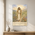Found on His Shoulders Canvas Wall Art - Christian Wall Art, close-up of the print
