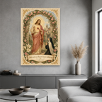 Garden of the Sacred Heart Canvas Wall Art - Christian Wall Art, styled in the home