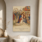 Gathered in His Arm Canvas Wall Art - Catholic Wall Art, scale reference