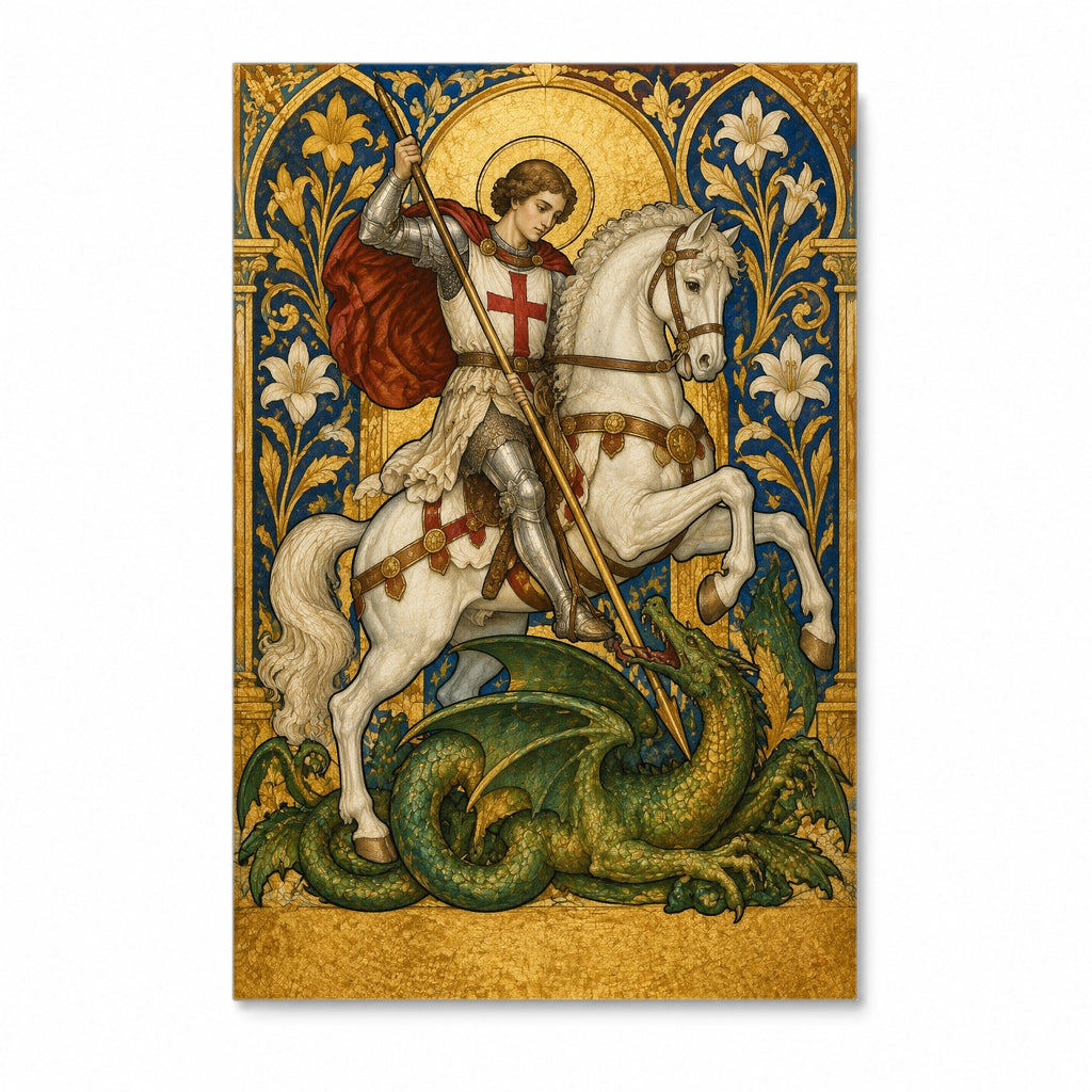 Georgius Eques Canvas Wall Art - Catholic Wall Art, front view