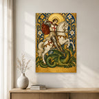 Georgius Eques Canvas Wall Art - Catholic Wall Art, gift presentation