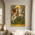 Georgius Eques Canvas Wall Art - Catholic Wall Art, scale reference