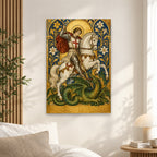 Georgius Eques Canvas Wall Art - Catholic Wall Art, alternate angle