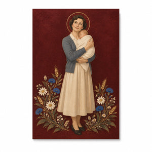 Gianna Mater Canvas Wall Art - Catholic Wall Art, front view