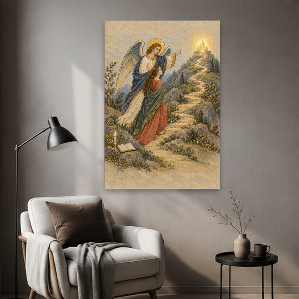 Given Charge Over Thee Canvas Wall Art - Catholic Wall Art, styled in the home