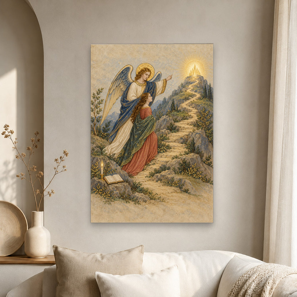 Given Charge Over Thee Canvas Wall Art - Catholic Wall Art, scale reference