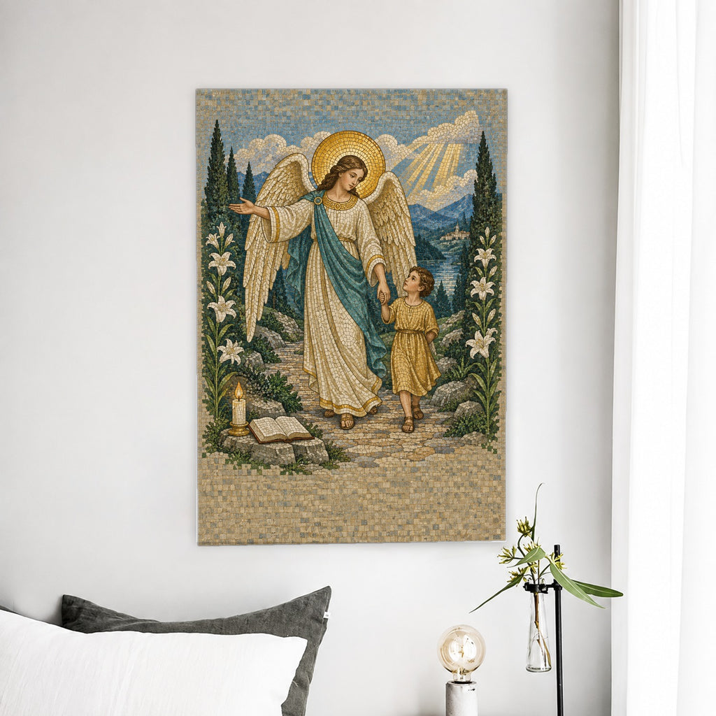 Given Charge Over Thee in Oil Canvas Wall Art - Catholic Wall Art, detail view