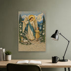 Given Charge Over Thee in Oil Canvas Wall Art - Catholic Wall Art, close-up of the print