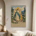 Given Charge Over Thee in Oil Canvas Wall Art - Catholic Wall Art, scale reference