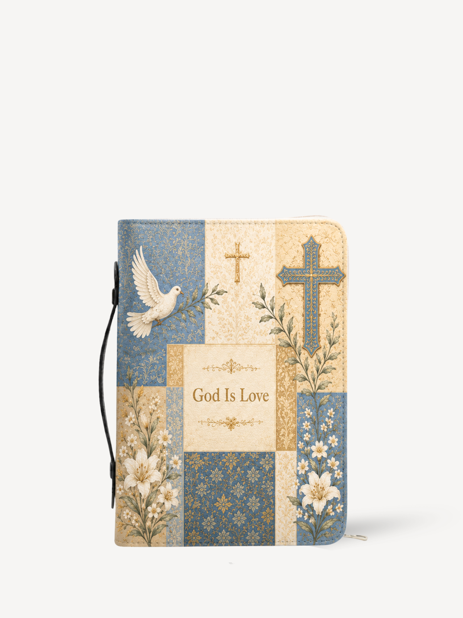 "God Is Love" Bible Cover - Catholic Bible Cover, Front View