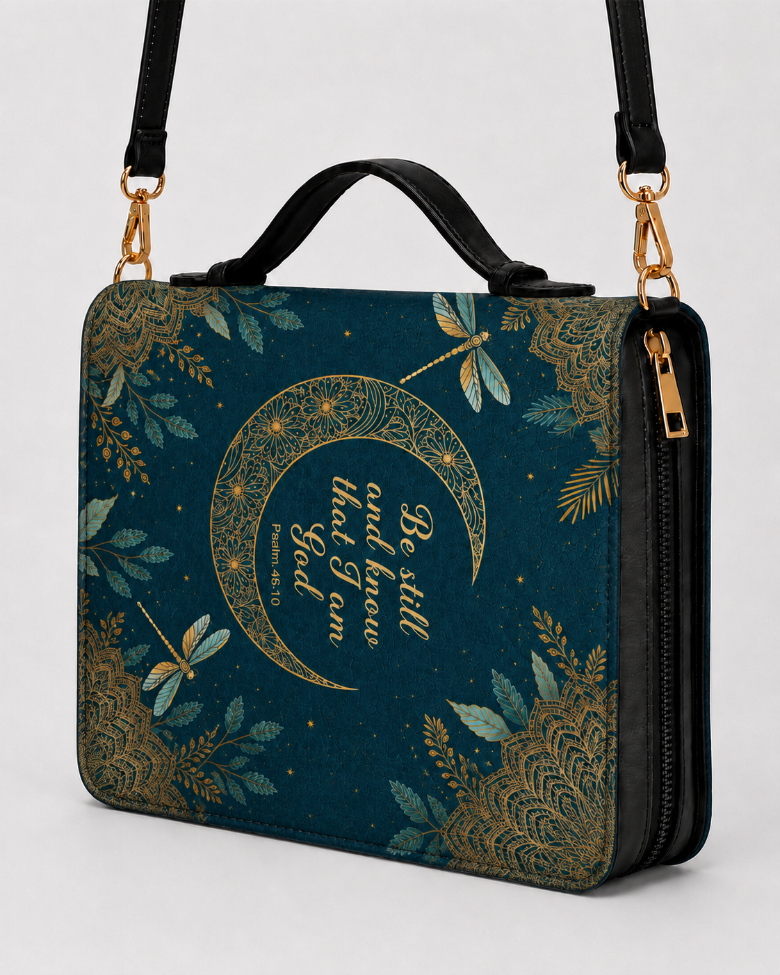"Golden Stillness" Bible Cover - Catholic Bible Cover, View 2