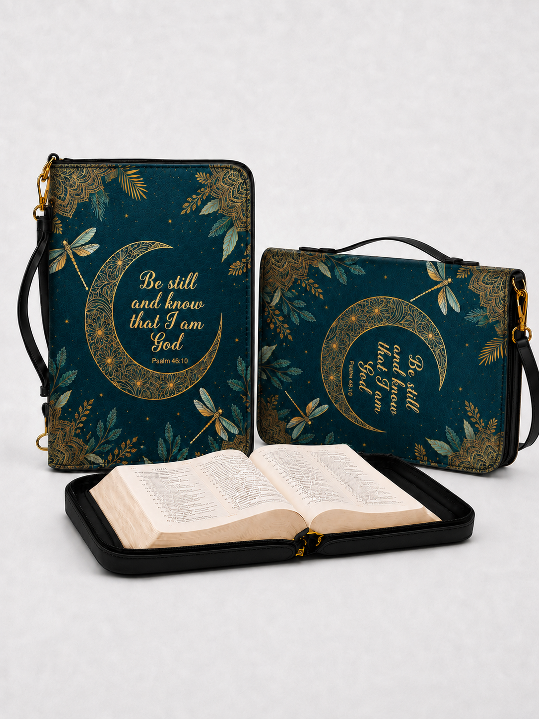"Golden Stillness" Bible Cover - Catholic Bible Cover, View 5