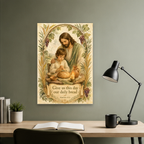 Grace at the Supper Table Canvas Wall Art - Christian Wall Art, hanging display