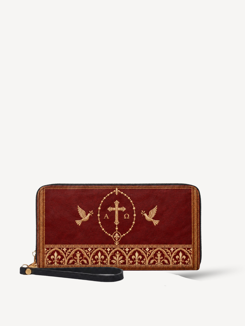 Grace & Peace PU Leather Wallet - Christian Wallet, front view