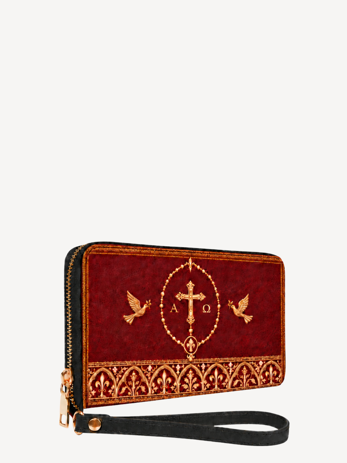 Grace & Peace PU Leather Wallet - Christian Wallet, detail view