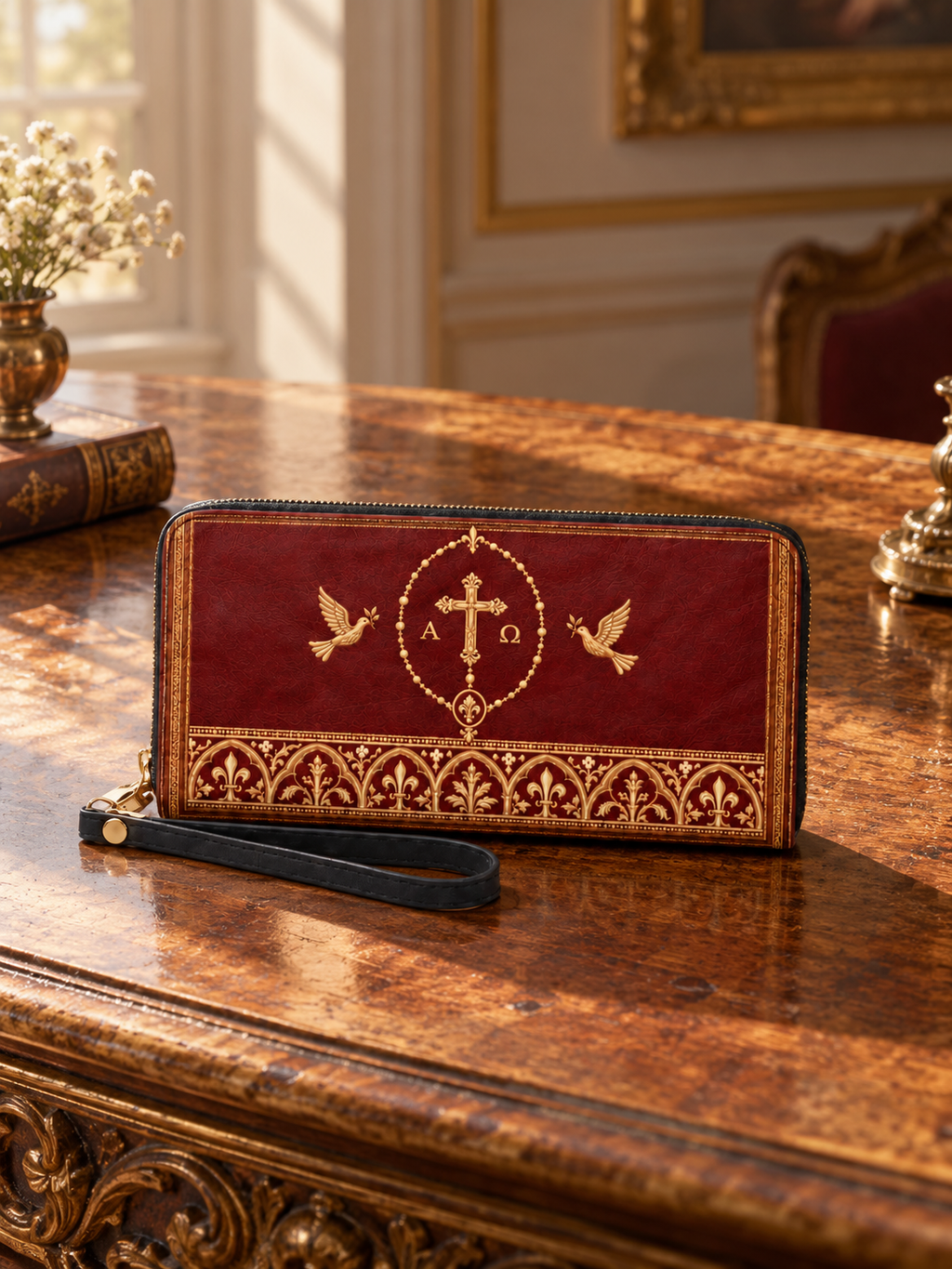 Grace & Peace PU Leather Wallet - Christian Wallet, styled in the home