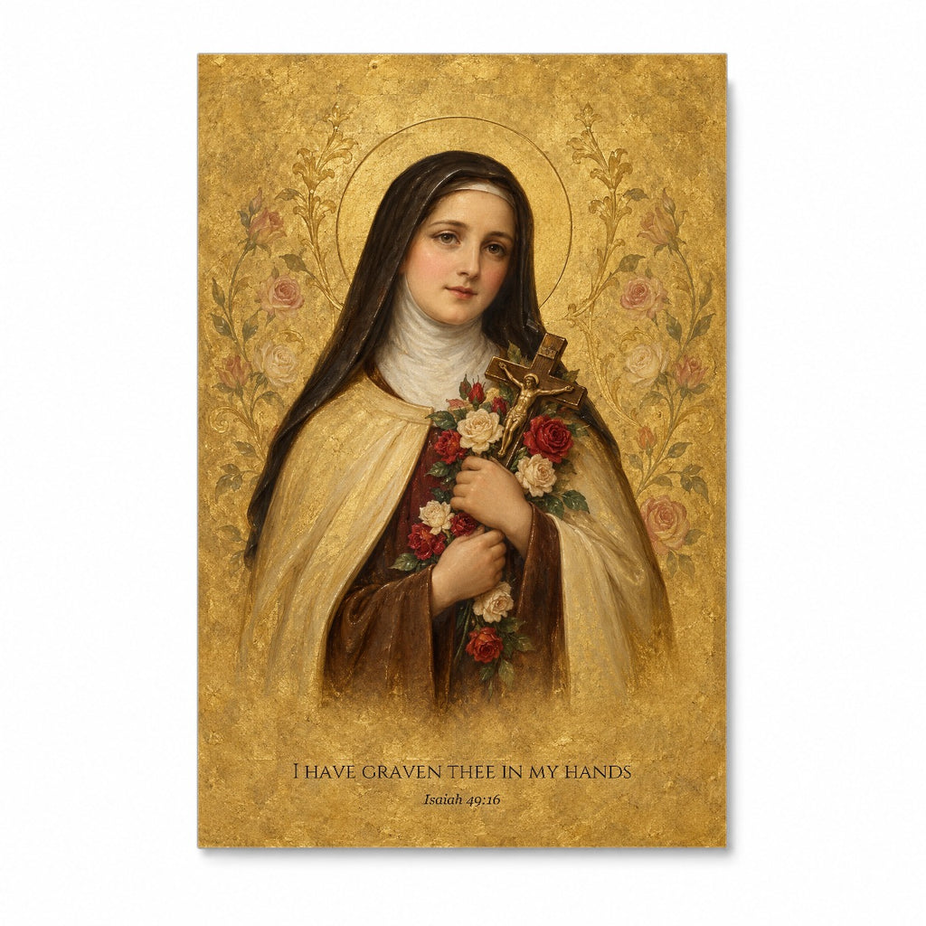 Graven in His Hands Canvas Wall Art - Catholic Wall Art, front view