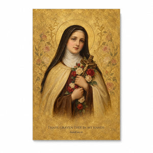 Graven in His Hands Canvas Wall Art - Catholic Wall Art, front view