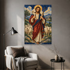 Grex Meus Canvas Wall Art - Catholic Wall Art, styled in the home