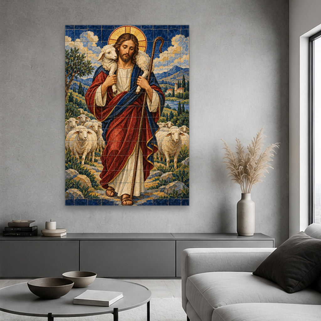 Grex Meus Canvas Wall Art - Catholic Wall Art, hanging display
