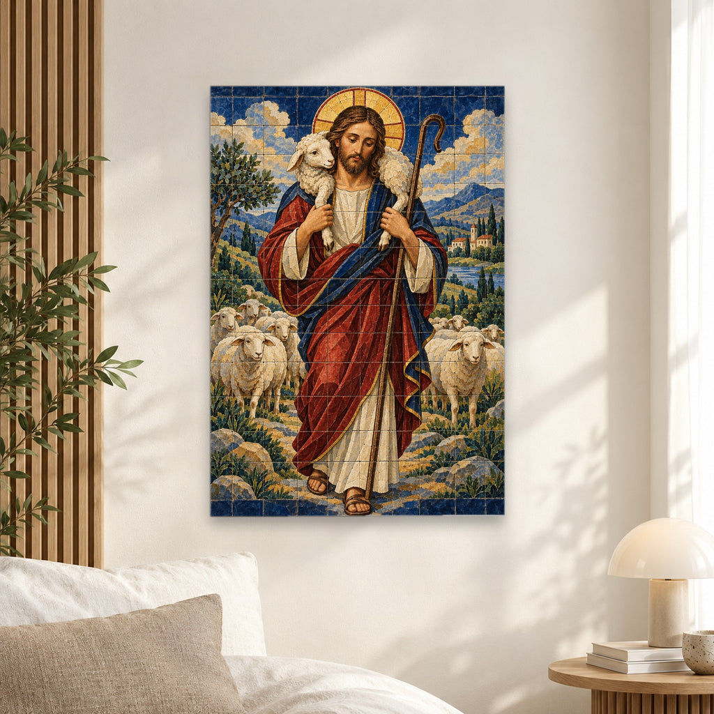Grex Meus Canvas Wall Art - Catholic Wall Art, alternate angle
