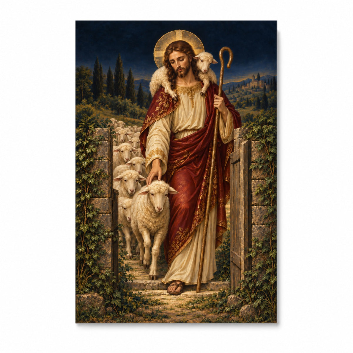 Grex Meus IV Canvas Wall Art - Catholic Wall Art, front view