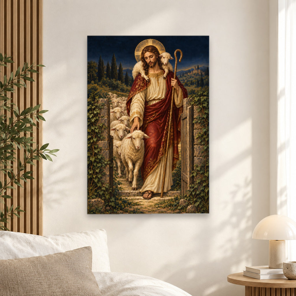 Grex Meus IV Canvas Wall Art - Catholic Wall Art, alternate angle