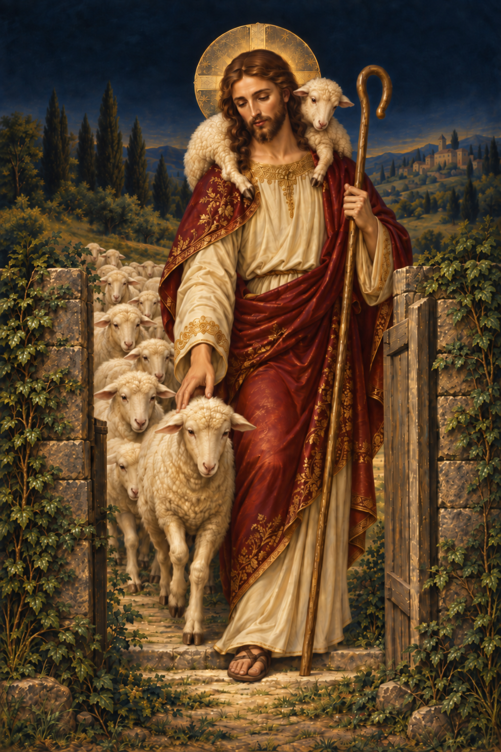 Grex Meus IV Canvas Wall Art - Catholic Wall Art, lifestyle scene