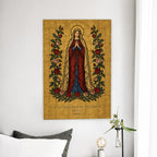 Grow Old Together Canvas Wall Art - Catholic Wall Art, detail view