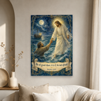 Hand upon the Waves Canvas Wall Art - Christian Wall Art, gift presentation
