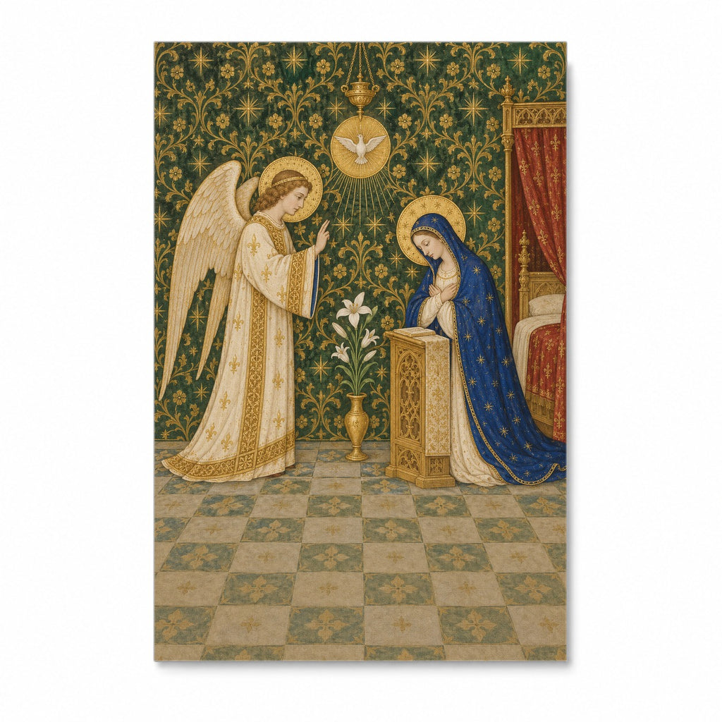 Handmaid of the Lord Canvas Wall Art - Catholic Wall Art, front view