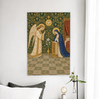 Handmaid of the Lord Canvas Wall Art - Catholic Wall Art, detail view
