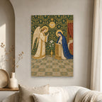 Handmaid of the Lord Canvas Wall Art - Catholic Wall Art, scale reference