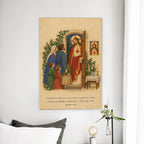 Heart of the Home Canvas Wall Art - Catholic Wall Art, detail view