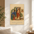 Heart of the Home Canvas Wall Art - Catholic Wall Art, alternate angle