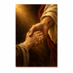 Held Canvas Wall Art - Catholic Wall Art, front view