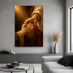 Held Canvas Wall Art - Catholic Wall Art, hanging display