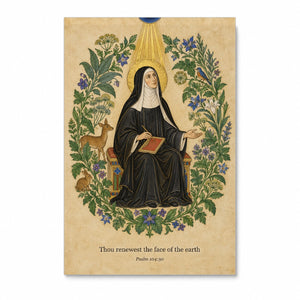 Hildegardis Viriditas Canvas Wall Art - Catholic Wall Art, front view