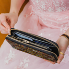 I Was Born With A Reading List I Will Never Finish NNRZ01085888OB Zip Around Leather Wallet