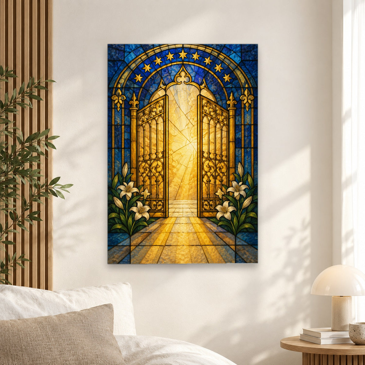 Ianua Caeli Canvas Wall Art - Catholic Wall Art, alternate angle