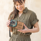 If The Book Is Open Im Busy NNRZ01080843FI Zip Around Leather Wallet