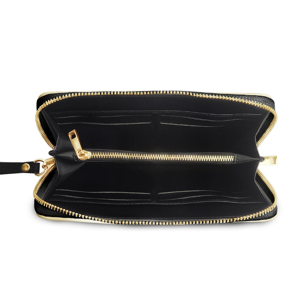 A Well Read Woman Is A Dangerous Creature HHRZ15090618LO Zip Around Leather Wallet