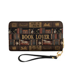 Book Lover DNRZ100723972 Zip Around Leather Wallet
