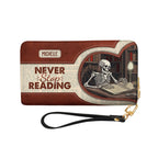 Never Stop Reading NNRZ05083141XQ Zip Around Leather Wallet
