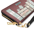 Romance Books HHRZ29108384PC Zip Around Leather Wallet