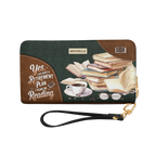 Yes I Do Have A Retirement Plan I Plan On Reading HHRZ29104202NB Zip Around Leather Wallet