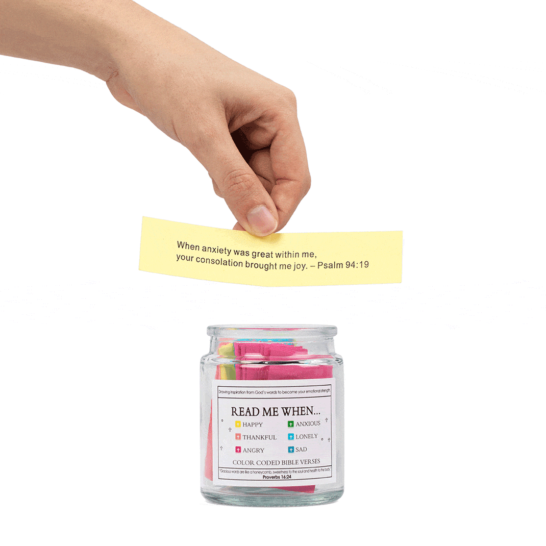 90 Day Bible Verses in A Jar (Gift Box Included)
