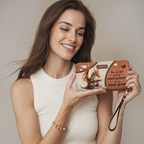 In A World Full Of Bookworms Be A Book Wyrm NNRZ05087875UW Zip Around Leather Wallet