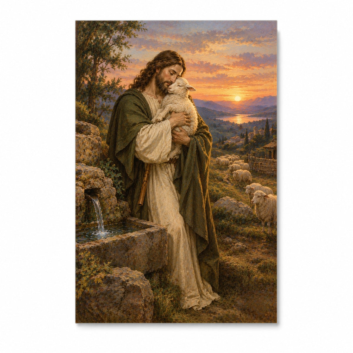 In His Bosom Canvas Wall Art - Christian Wall Art, front view