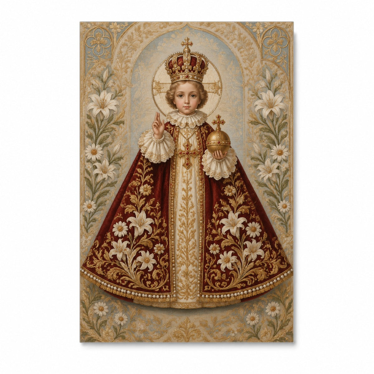 Infans Pragensis Canvas Wall Art - Catholic Wall Art, front view